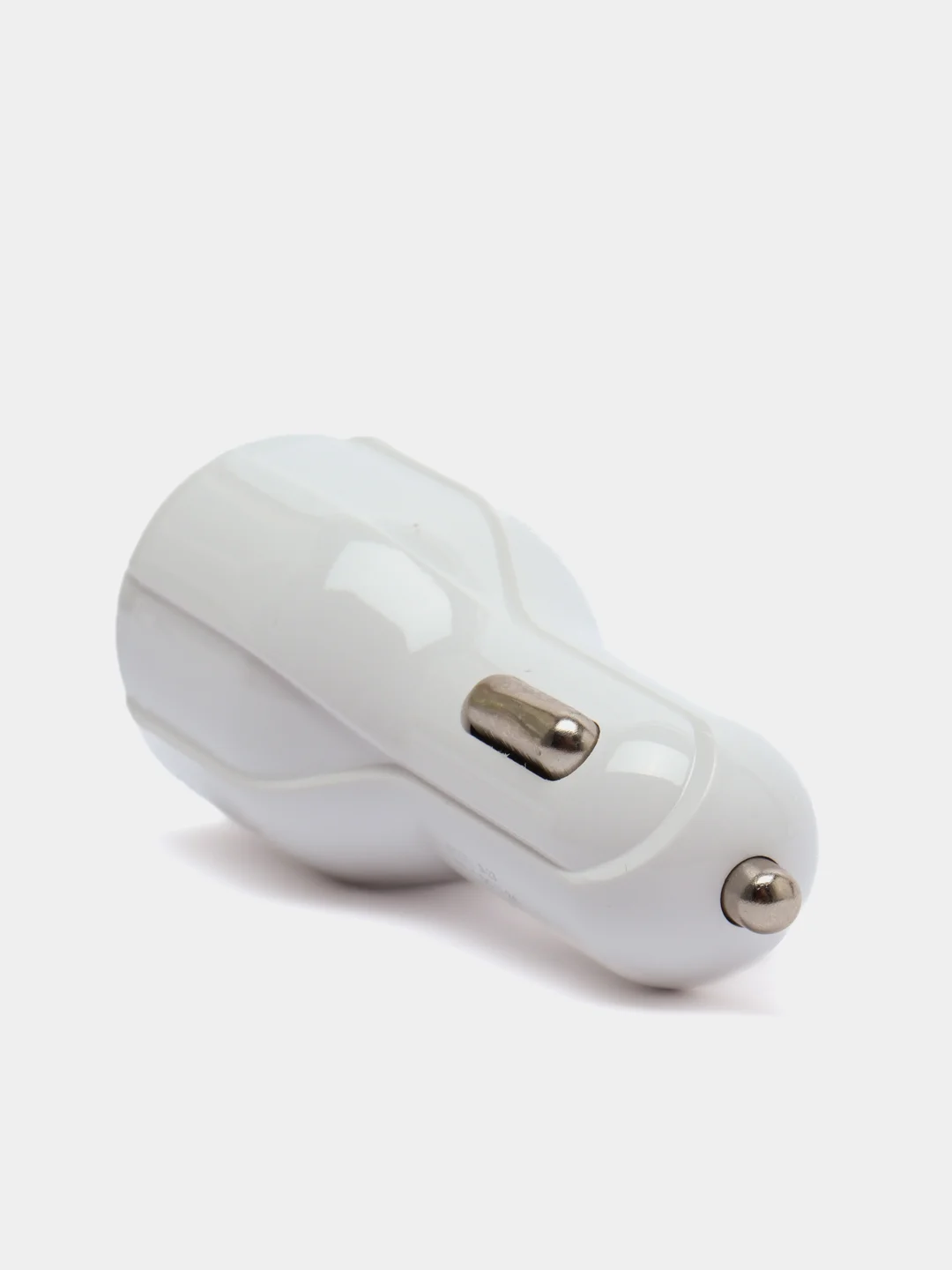 Белый автомобильное зарядное устройство на 2 USB разъема (3,0А-3,1А), Быстрая зарядка