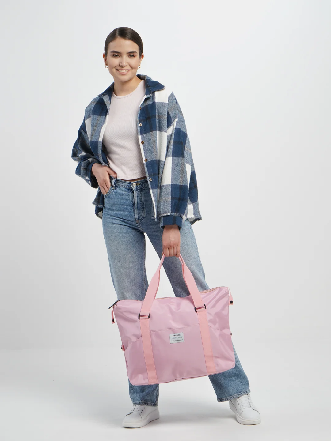 Розовый сумка спортивная "Fashion"