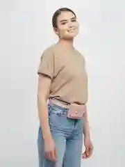 Белый сумка женская поясная