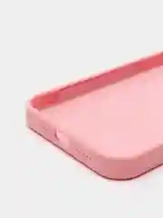 Розовый чехол Silicone Case для iPhone 13 Pro, с защитой камеры, закрытый низ