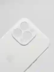 Молочный чехол Silicone Case для iPhone 13 Pro, с защитой камеры, закрытый низ