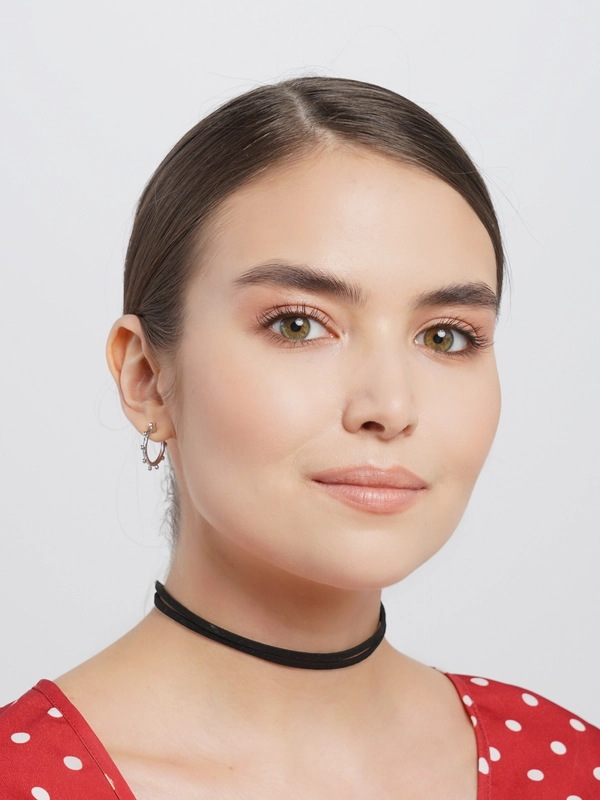 Чокер из замши / Чокер / Чокер двойной черный 30 (+6) см / Чокер на шею