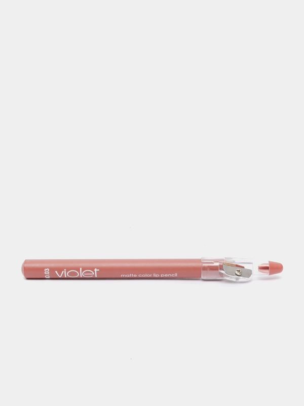 VIOLET карандаш матовый для губ с точилкой, помада для губ