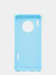 Голубой чехол силиконовый Soft-Touch для Huawei Mate 30, Mate 30 Lite, Mate 30 Pro
