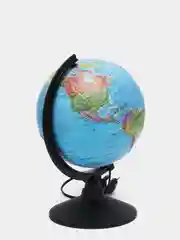 Глобус Земли политический рельефный с подсветкой, 210  мм