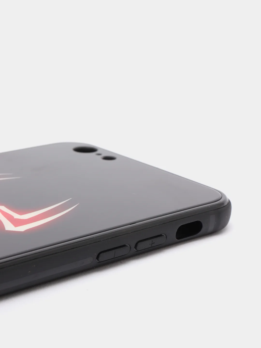 Белый светящийся чехол со стеклянным покрытием для Iphone