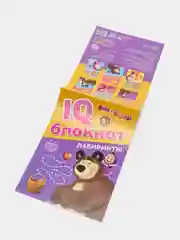 Оранжевый iq-блокнот "Маша и Медведь" (логика, цифры, буквы, лабиринты)