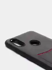 Черный чехол Xiaomi из эко кожи на модели Mi 8 Mi 8 Lite Mi 10 Mi 10 Lite Mi 6X Mi A2
