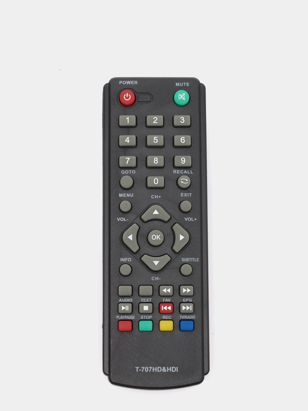 Пульт T-707HD&HDI для цифровой приставки Goldmaster T-707 HD/для ресивера Sky Vision T2108