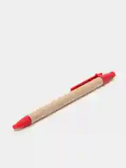 Красный крафтовая эко ручка шариковая