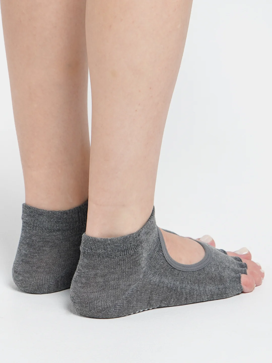 Угольный носки короткие спортивные для йоги non slip противоскользящие