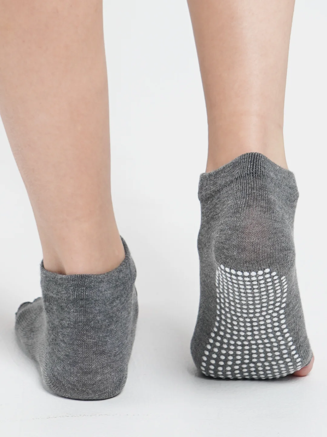 Угольный носки короткие спортивные для йоги non slip противоскользящие