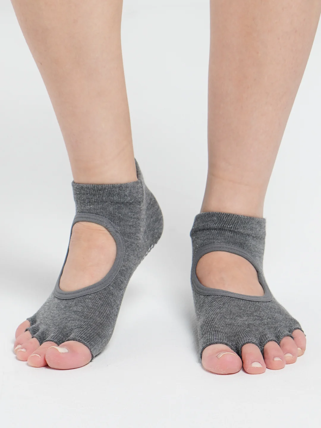 Угольный носки короткие спортивные для йоги non slip противоскользящие