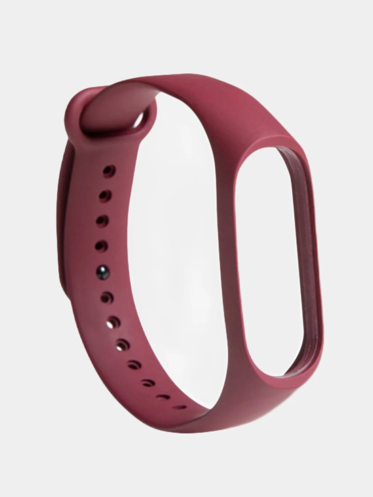 Бордовый силиконовый ремешок для фитнес браслета Xiaomi Mi Band 3/4/5