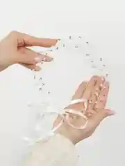 Веточка в прическу с кристаллами и бусинками Rommantic Wedding