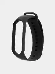 Черный силиконовый ремешок для фитнес браслета Xiaomi Mi Band 3/4/5