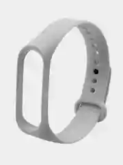 Серый силиконовый ремешок для фитнес браслета Xiaomi Mi Band 3/4/5
