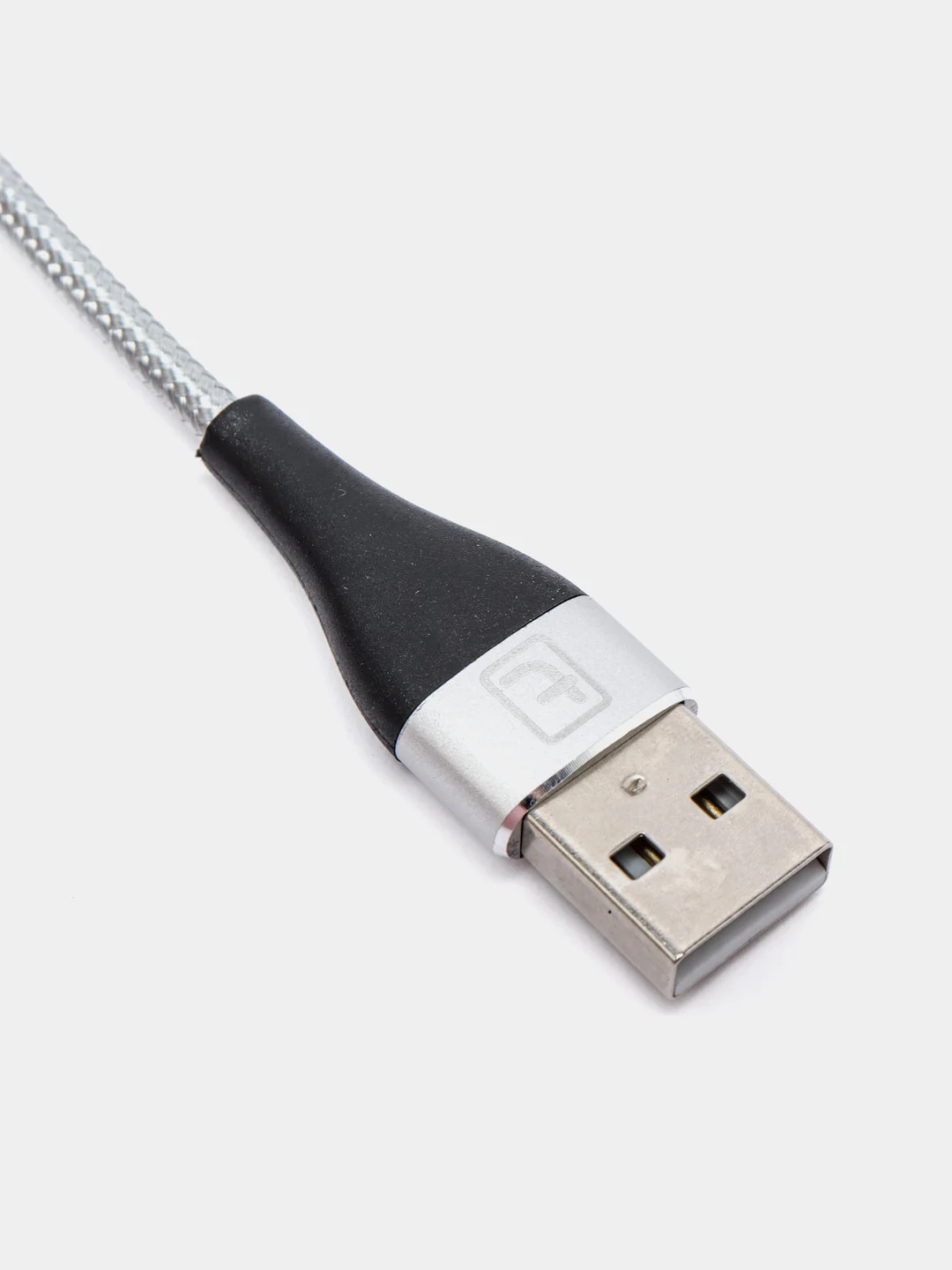Серебряный usb кабель Twitch для быстрого заряда 2.4 А + магнитный коннектор micro, type c, Apple Ios