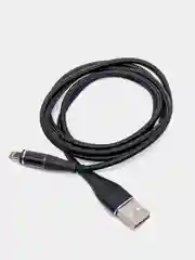 Черный usb кабель Twitch для быстрого заряда 2.4 А + магнитный коннектор micro, type c, Apple Ios
