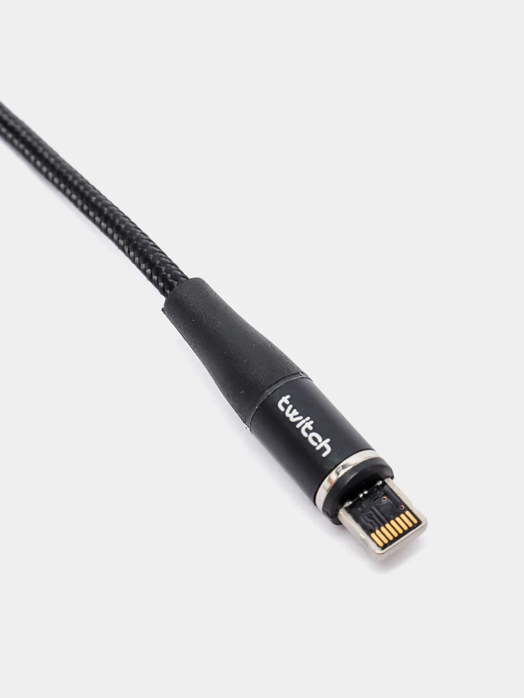 Черный usb кабель Twitch для быстрого заряда 2.4 А + магнитный коннектор micro, type c, Apple Ios