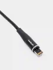 Черный usb кабель Twitch для быстрого заряда 2.4 А + магнитный коннектор micro, type c, Apple Ios