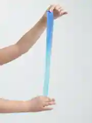 Синий пряди цветные на заколке