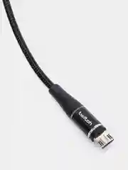 Черный usb кабель Twitch для быстрого заряда 2.4 А + магнитный коннектор micro, type c, Apple Ios