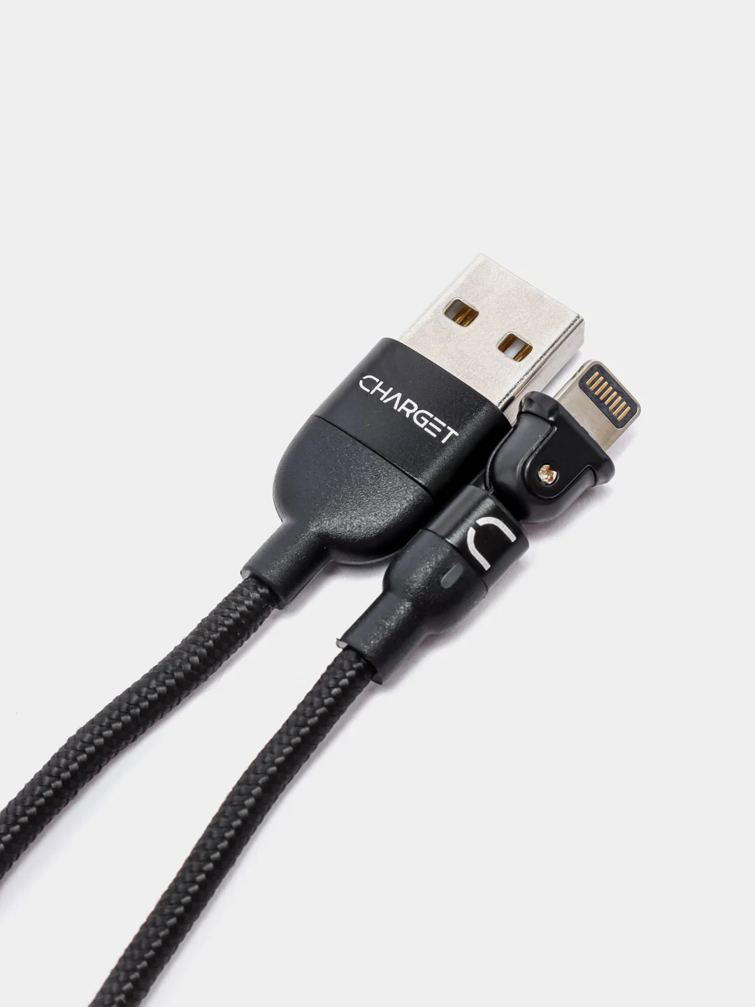 Черный usb Кабель для зарядки и передачи данных Charget 3.0 A (micro, Type C, Apple lightning)