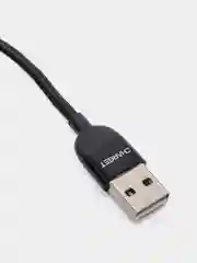 Черный usb Кабель для зарядки и передачи данных Charget 3.0 A (micro, Type C, Apple lightning)