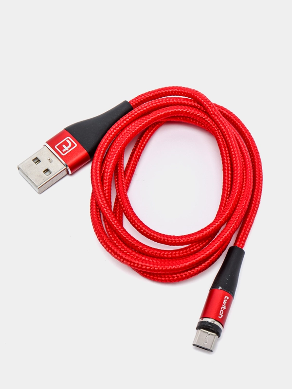 USB кабель Twitch для быстрого заряда 2.4 А + магнитный коннектор micro, type c, Apple Ios