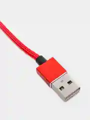 Красный usb кабель для зарядки и передачи данных, магнитный, 1 метр, Quick Charge 3.0 A+ коннектор