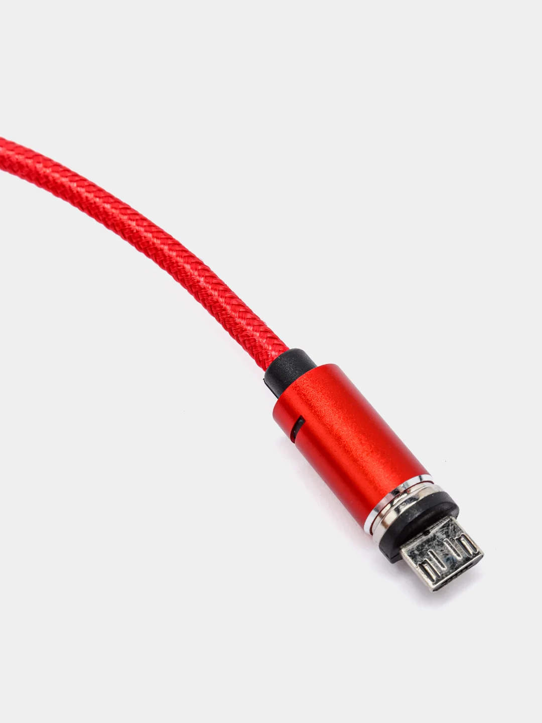Красный usb кабель для зарядки и передачи данных, магнитный, 1 метр, Quick Charge 3.0 A+ коннектор