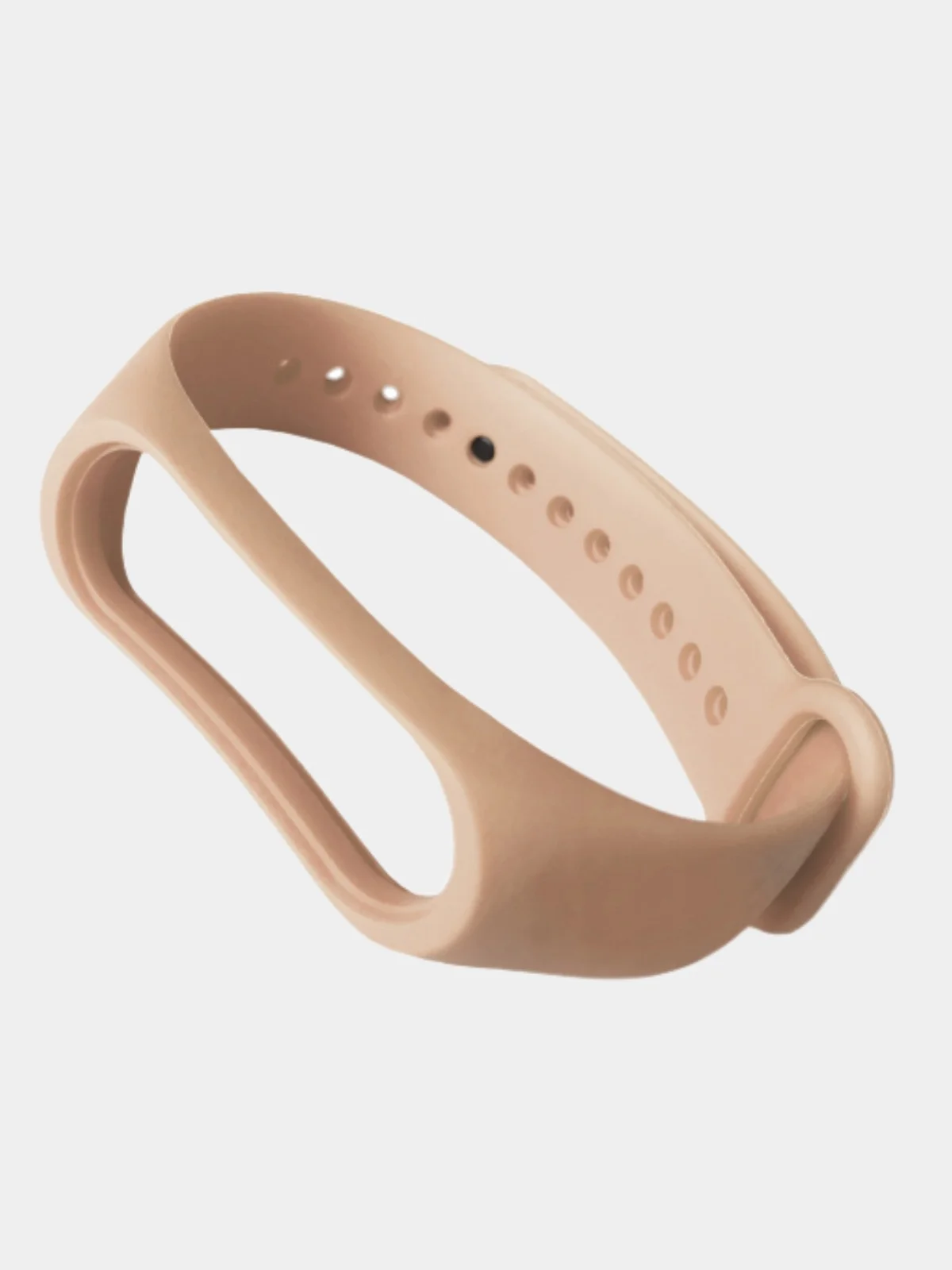 Бежевый силиконовый ремешок для фитнес браслета Xiaomi Mi Band 3/4/5