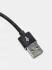 Черный usb кабель для зарядки магнитный Twitch 2.1 А 1 - метровый, поворот 180 градусов