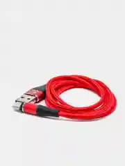 Красный usb кабель Twitch для быстрого заряда 2.4 А + магнитный коннектор micro, type c, Apple Ios
