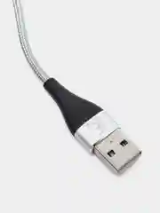 Серебряный usb кабель Twitch для быстрого заряда 2.4 А + магнитный коннектор micro, type c, Apple Ios