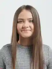 Голубой пряди цветные на заколке