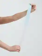 Голубой пряди цветные на заколке
