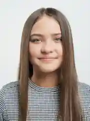 Голубой пряди цветные на заколке