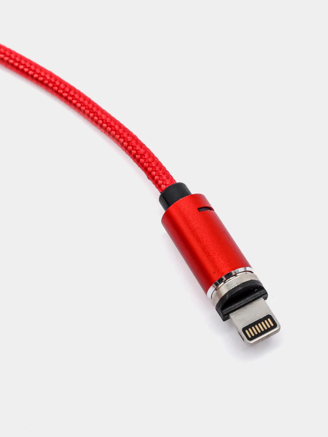 Красный usb кабель для зарядки и передачи данных, магнитный, 1 метр, Quick Charge 3.0 A+ коннектор