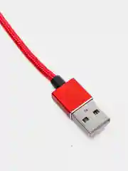 Красный usb кабель для зарядки и передачи данных, магнитный, 1 метр, Quick Charge 3.0 A+ коннектор