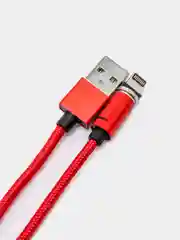 Красный usb кабель для зарядки и передачи данных, магнитный, 1 метр, Quick Charge 3.0 A+ коннектор