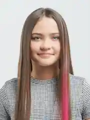 Конфетный пряди цветные на заколке