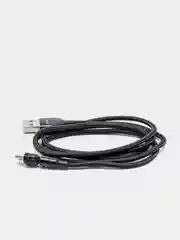 Черный usb Кабель для зарядки и передачи данных Charget 3.0 A (micro, Type C, Apple lightning)