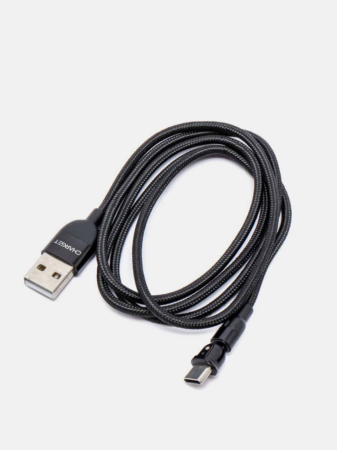 Черный usb Кабель для зарядки и передачи данных Charget 3.0 A (micro, Type C, Apple lightning)