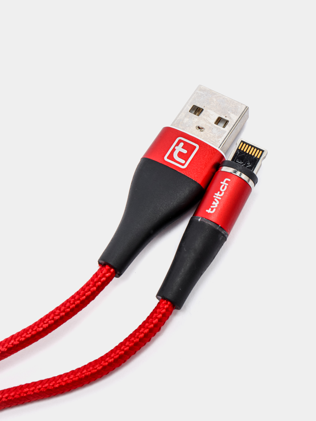 USB кабель Twitch для быстрого заряда 2.4 А + магнитный коннектор micro,  type c, Apple Ios купить по цене 309 ₽ в интернет-магазине Магнит Маркет