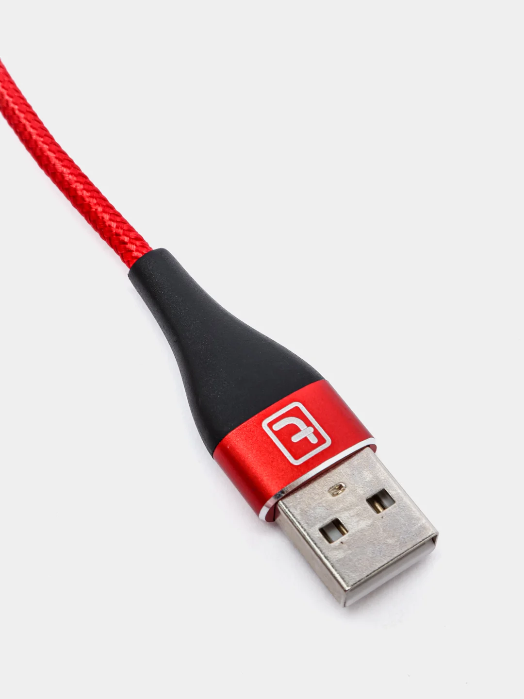 Красный usb кабель Twitch для быстрого заряда 2.4 А + магнитный коннектор micro, type c, Apple Ios