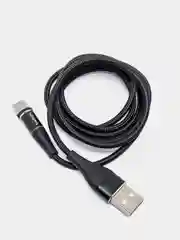 Черный usb кабель Twitch для быстрого заряда 2.4 А + магнитный коннектор micro, type c, Apple Ios