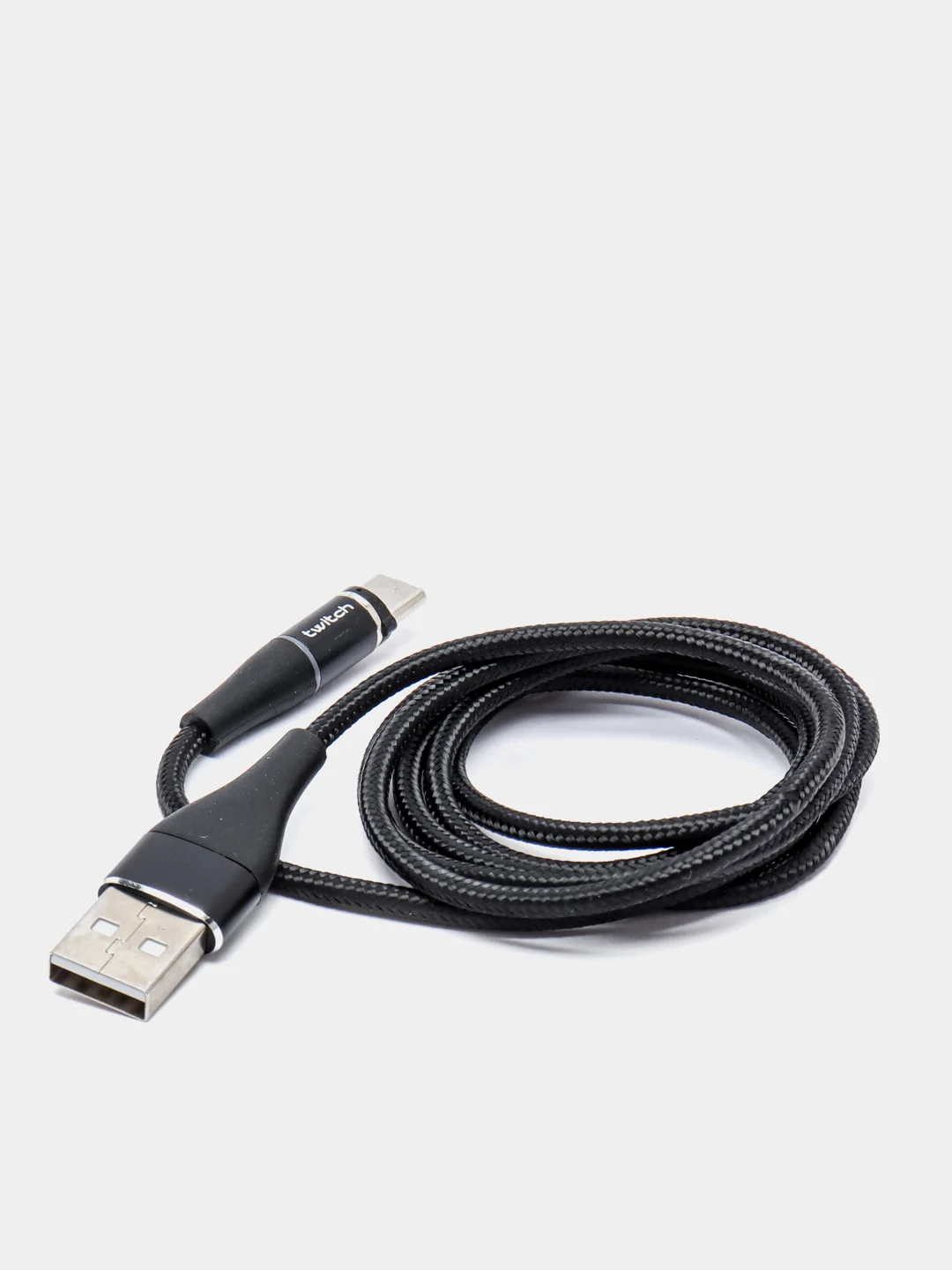Черный usb кабель Twitch для быстрого заряда 2.4 А + магнитный коннектор micro, type c, Apple Ios