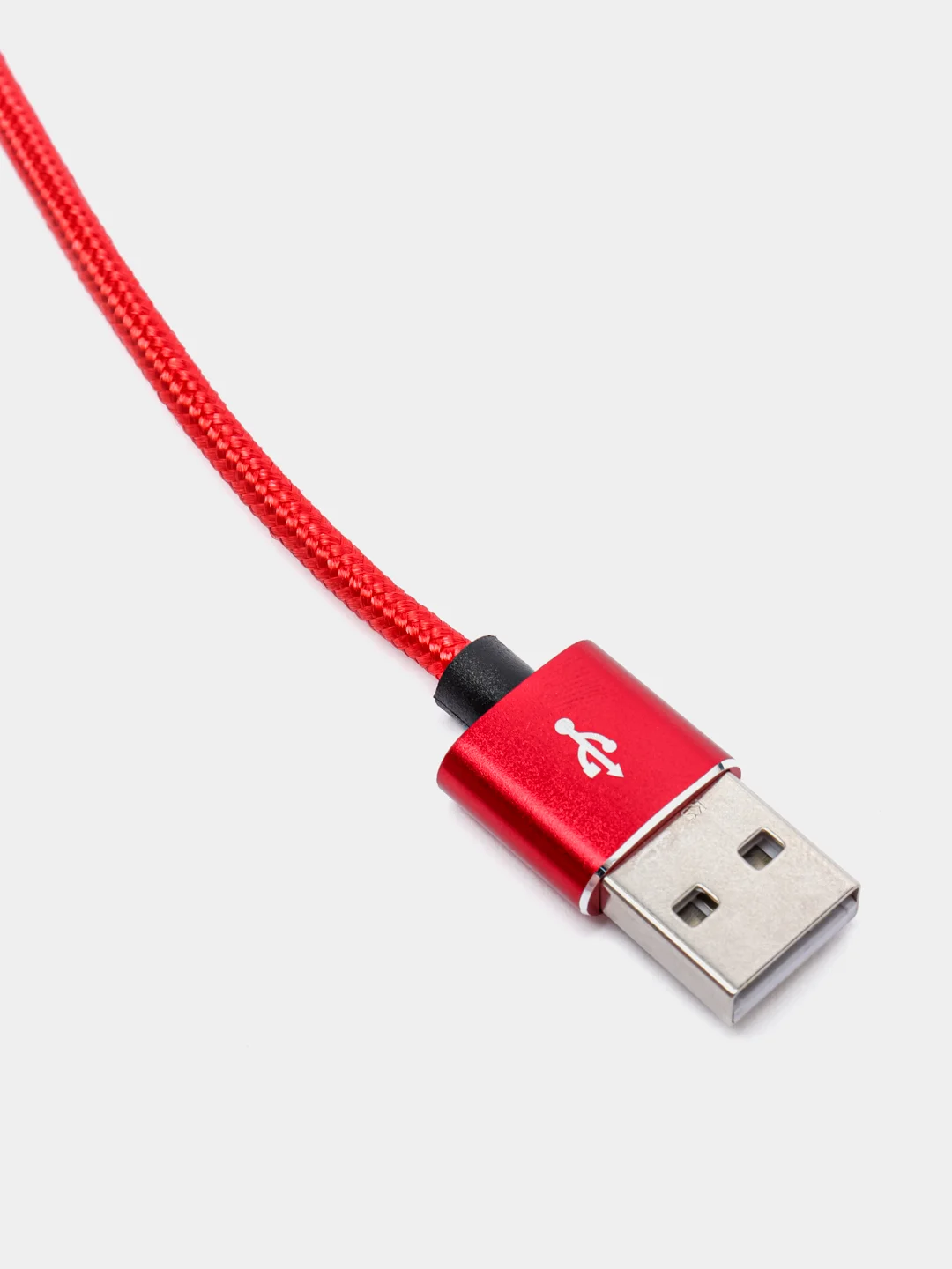 Красный usb кабель для зарядки магнитный Twitch 2.1 А 1 - метровый, поворот 180 градусов